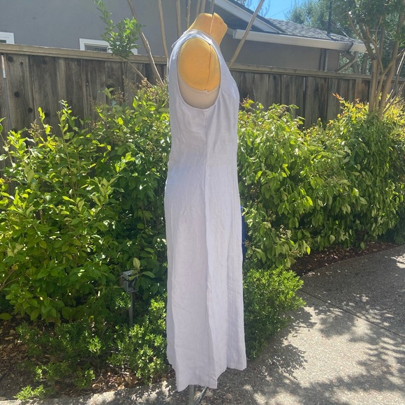 Madewell Button Front Linen MIDI Dress - Picture 6 of 9